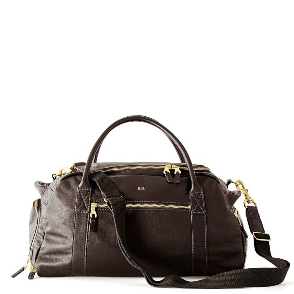 NWT -No Monogram - Mark & Graham Harvey Overnight Bag - with hanging Dopp kit